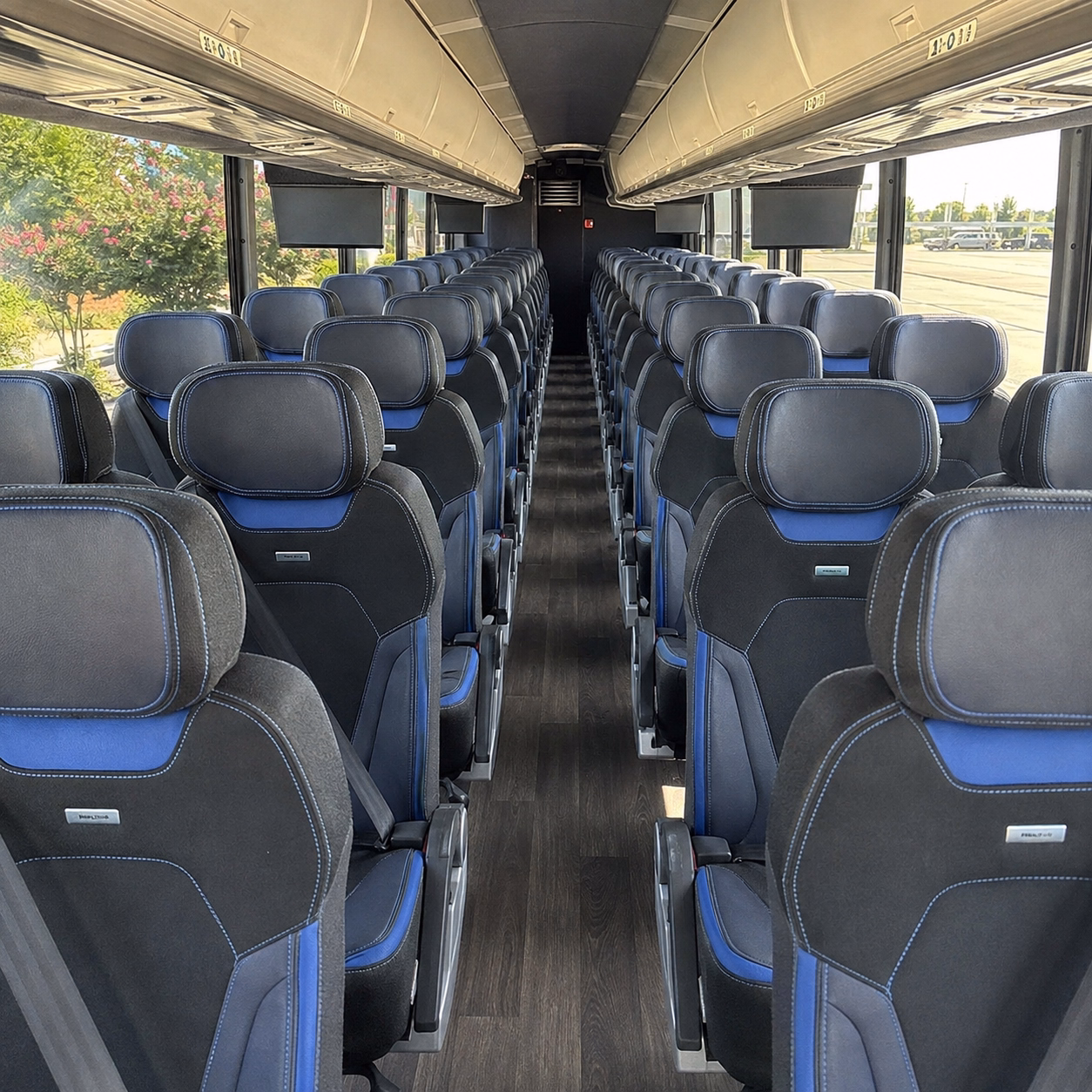 nampa charter bus rental interior